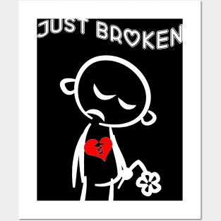 You Broken My Heart, Tee Broken Heart Posters and Art